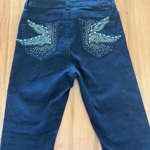 Rebel & Soul Blue Jeans, Size 8, Dark Blue